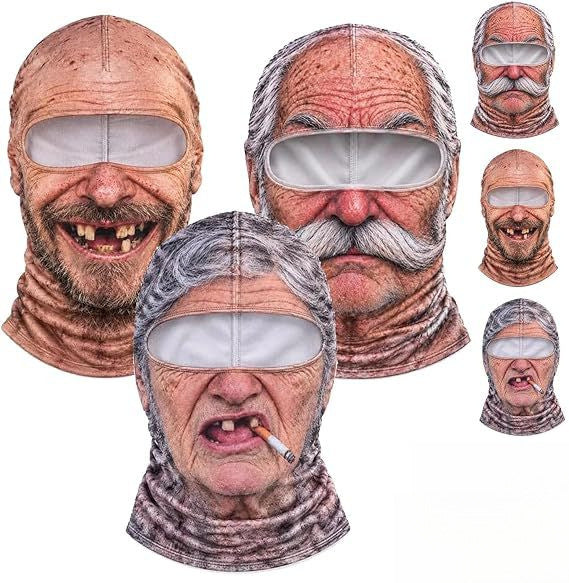 Realistic Winter Ski Face Mask Windproof Thermal Balaclava For Outdoor Sports And Parties | EX-STOCK product gallery photo 5