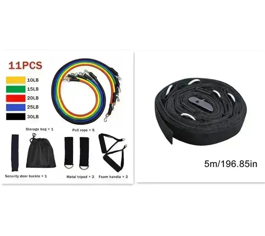 Fitness Rally Elastic Rope Resistance Band set - EX-STOCK CANADA