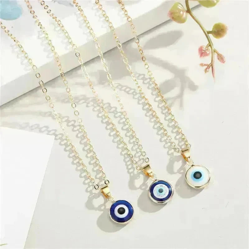 Blue eye pendant Alloy necklace chain Fashion Accessories - EX-STOCK CANADA