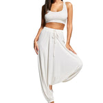 Women's Cotton-Blend Balloon Harem Pants — product view 10 of 10 | EX-STOCK