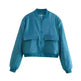 Fall Single Breasted  Cashmere Cropped Jacket for women - EX-STOCK CANADA
