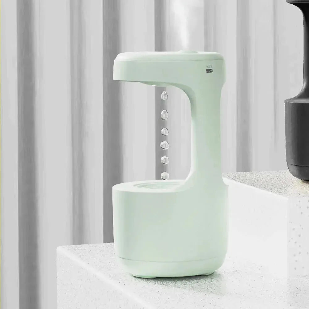 Bedroom Anti-Gravity Humidifier With Clock Water Drop Backflow Aroma Diffuser Large Capacity Office Bedroom Mute Heavy Fog Household Sprayer - EX-STOCK CANADA