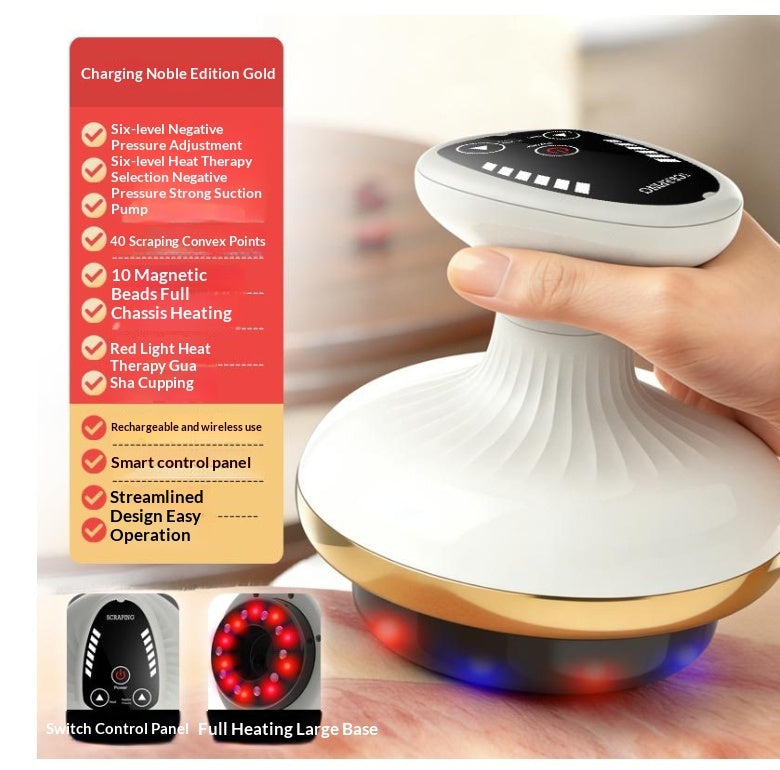 Electric Gua Sha Board Beauty Massager Cupping Device Electric Meridian Brush Home Abdominal Massage Gua Sha Board Massager 