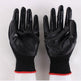 Gants en latex résistants à l'usure imprégnés de nitrile 