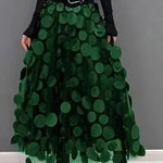 Women's Retro fashion Line  Midi Maxi Prairie Skirt - EX-STOCK CANADA