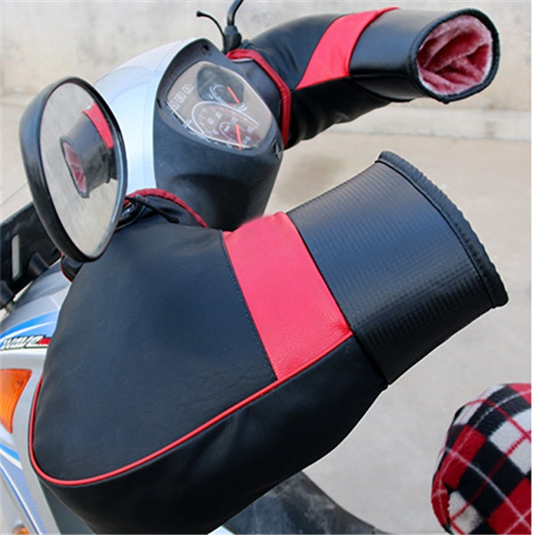 Motorcycle Handlebar Muff – Winter Hand Warmer Cover | Black, One Size