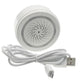 White Wireless Smart Alarm Siren with Sound & Light – USB 6