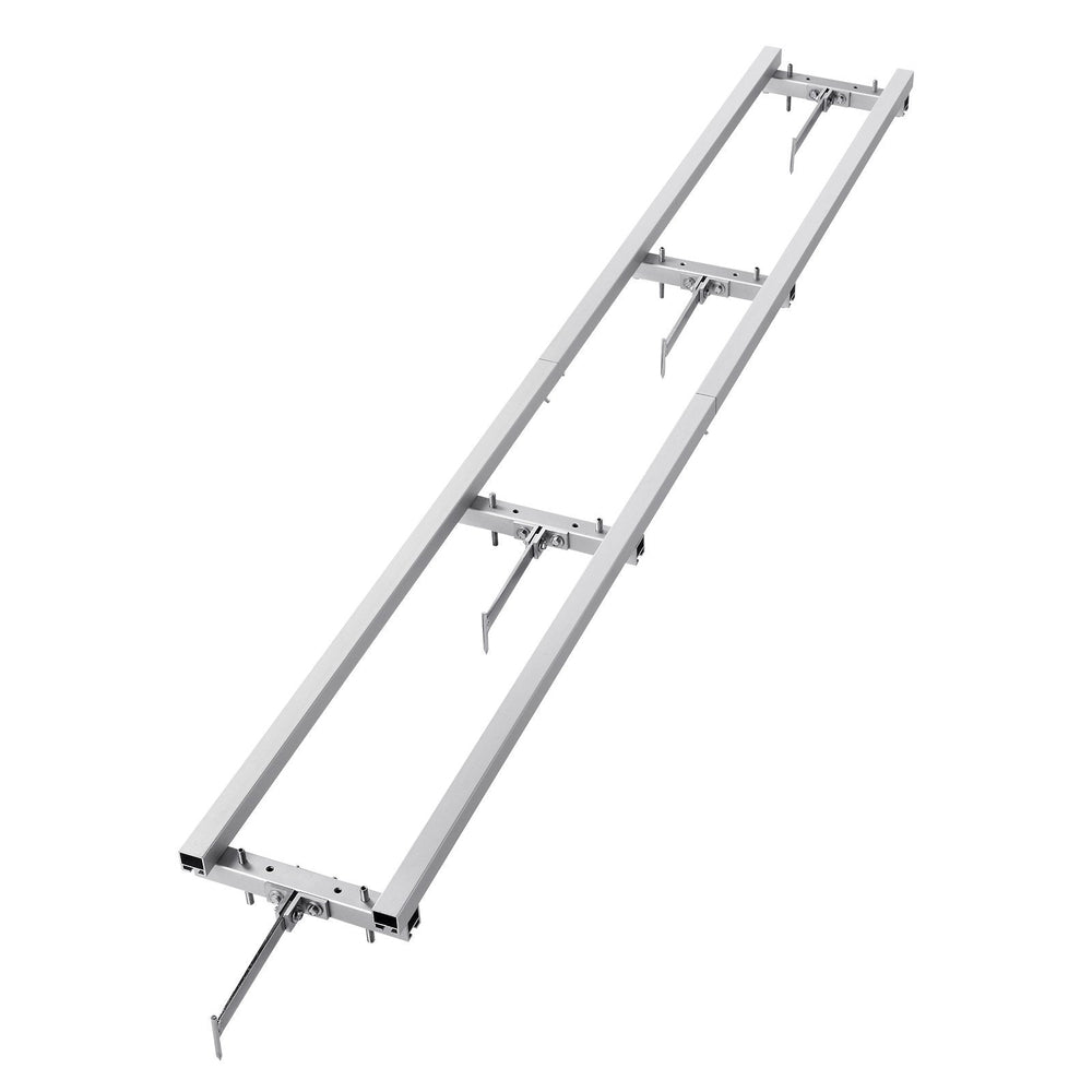 Rail Mill Guide System, 9 Ft Milling Guide, 4 Crossbar Kits Chainsaw Mill Rail Guide, Aluminum Adjustable Saw Mill Rail System Work With Chainsaw Mills For Builders And Woodworkers EX-STOCK
