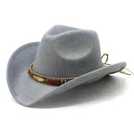 Sombrero de metal de estilo étnico Gat de la copa de mezclilla occidental