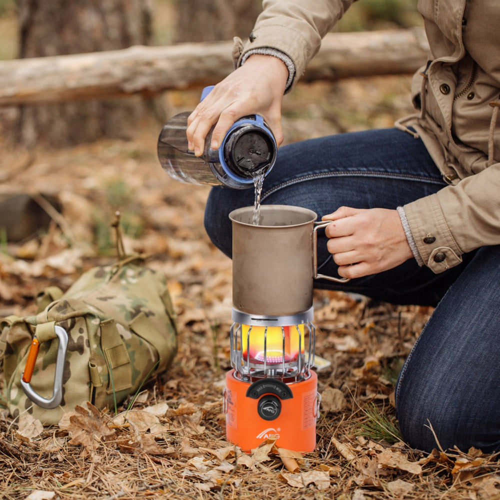 2000W 2 In 1 Camping Stove Tent Heater Outdoor Gas Stove Portable Backpacking Stove With 3 Modes 360 Degree Radiant Heating For Camping Hiking Picnic BBQ EX-STOCK