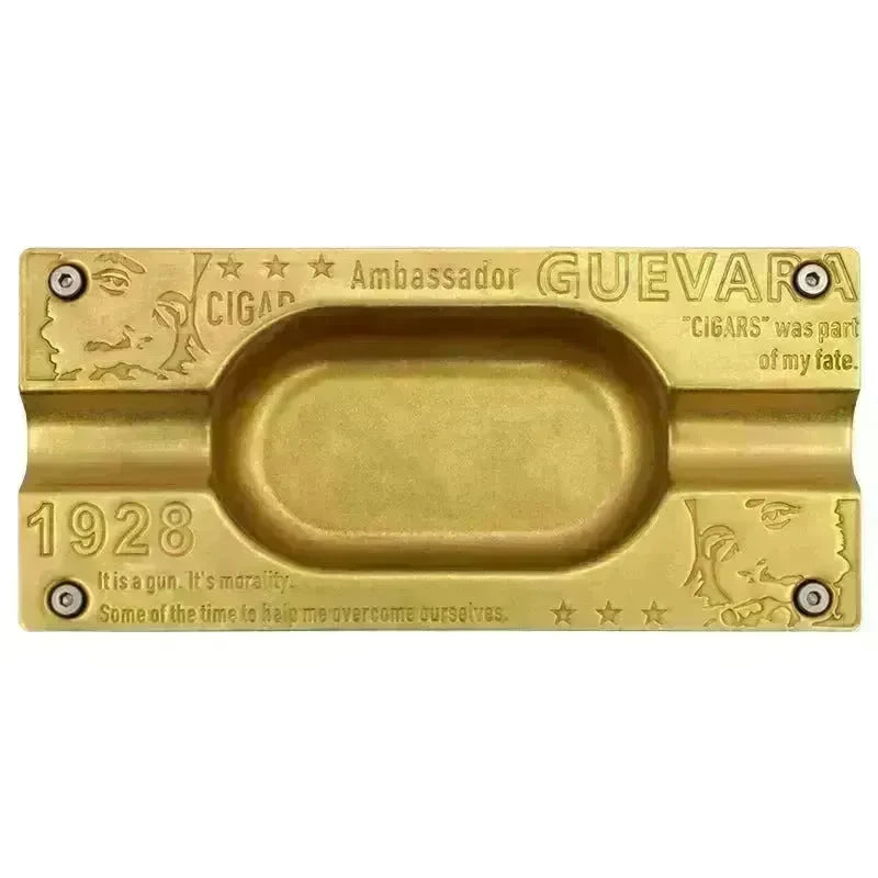 Metal Gold and Silver 2 slot Cigar Ashtray - EX-STOCK CANADA
