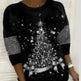Christmas Tree Print Casual Loose Top - EX-STOCK CANADA