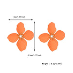 Colorful Flower Stud Earrings European And American Summer High Sense - EX-STOCK CANADA