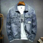 Denim Coat Men's Ins Trendy Loose Plus Size Men's Jeans Jacket - EX-STOCK CANADA
