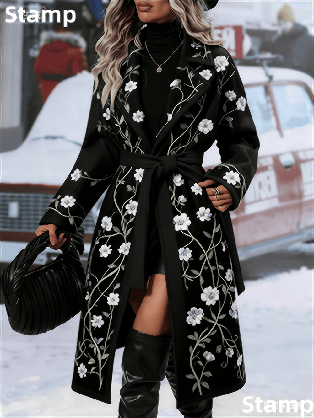 Fashionable Casual Long Coat EX-STOCK Canada 