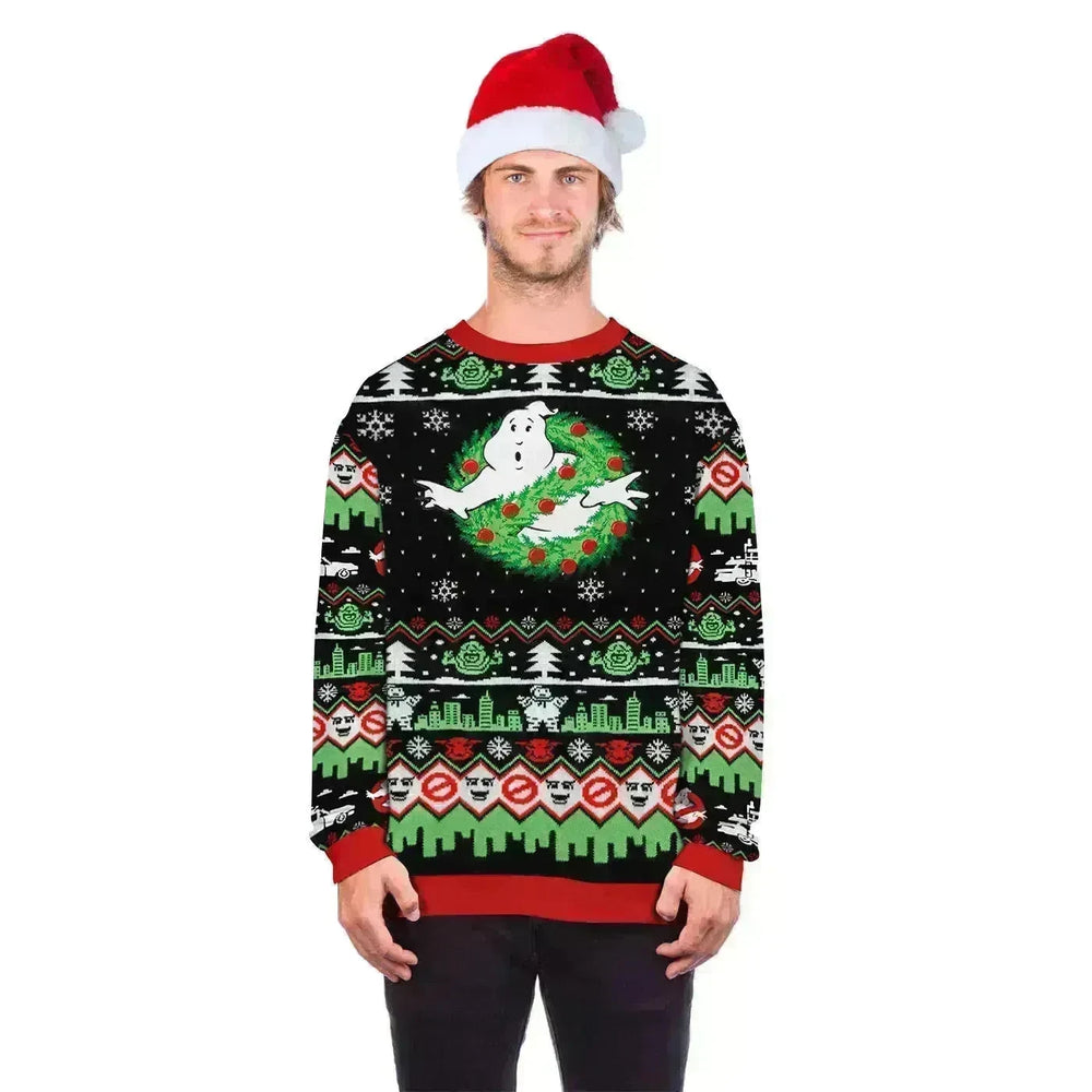 Ugly Funny Christmas print Knit Couple sweater - EX-STOCK CANADA