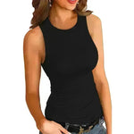 Plain Round Neck Slim fit Vest top For Women - EX-STOCK CANADA