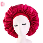 Beauty print Satin Silk Hair Bonnet for sleeping - EX-STOCK CANADA