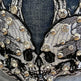 Bus Stop Women's Rhinestone Skull Wing Denim Shorts EX-STOCK Canada 
