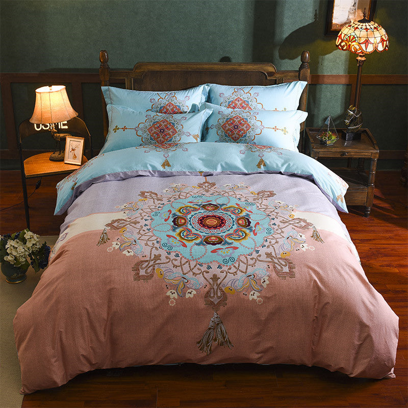 Cotton Sheet Quilt Cover Four Piece Set EX-STOCK Canada 