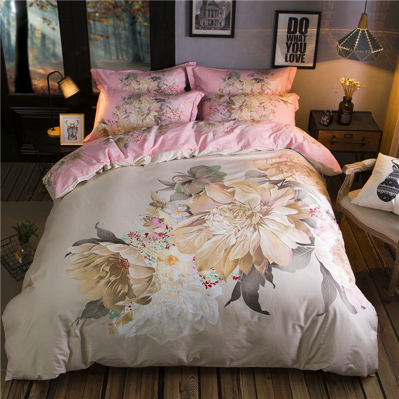 Cotton Sheet Quilt Cover Four Piece Set EX-STOCK Canada 