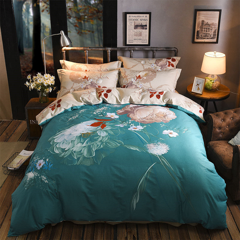 Cotton Sheet Quilt Cover Four Piece Set EX-STOCK Canada 