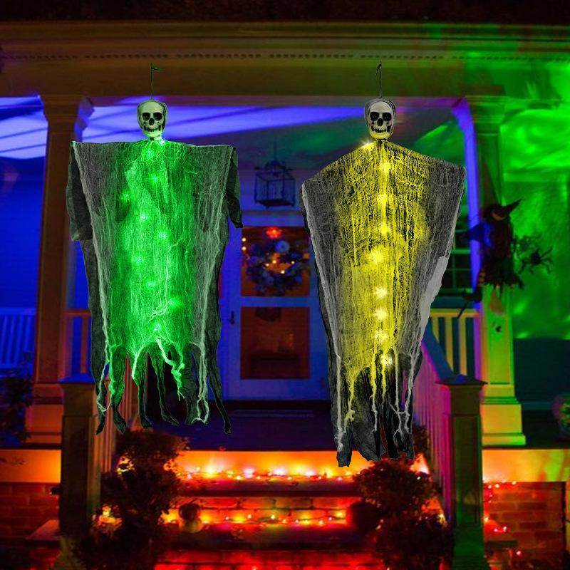 Halloween Decorations Horror Hanging Ghost Skull Skeleton Prop Perfect For Home Outdoor Yard Party Supplies Festival Decorations - EX-STOCK Canada