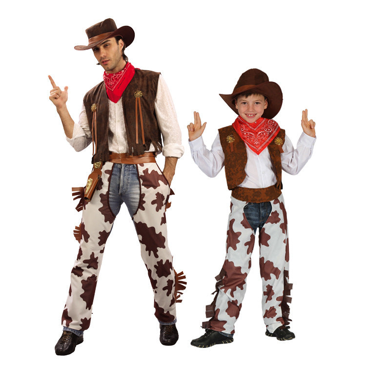 Boys And Girls Cowboy Costumes Christmas Children's Cowboy Costumes EX-STOCK