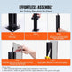 Thickness Tempered Glass, 304 Stainless Steel Glass Mounting Clamp, Glass Shelf Bracket For Balcony, Garden, Deck, Stair, Black EX-STOCK