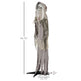 74inch Life Size Outdoor Halloween Decorations Skeleton Witch, Sound And Motion Activated Animated Prop Animatronic Decor With Light Up Eyes, Spooky Sound EX-STOCK