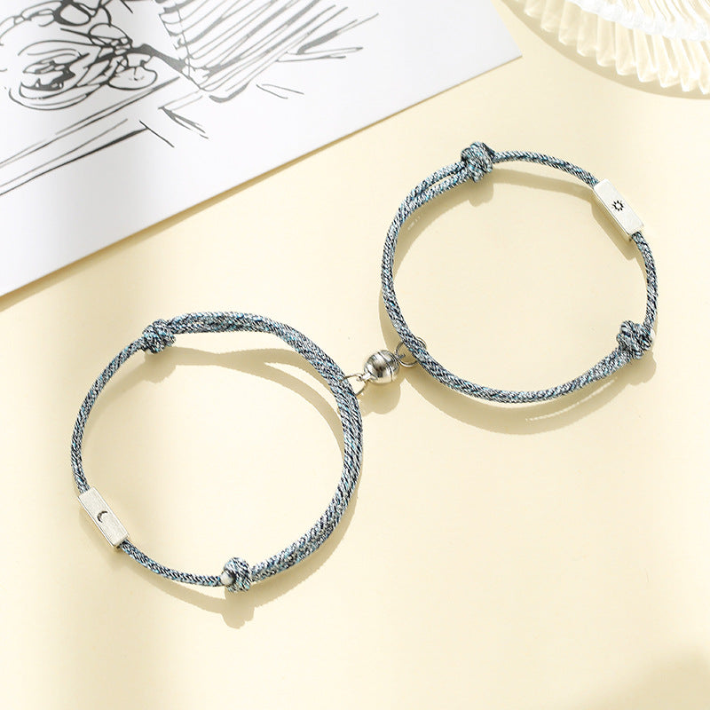 Alloy Sun And Moon Couple Bracelets A Pair - EX-STOCK Canada