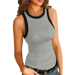 Plain Round Neck Slim fit Vest top For Women - EX-STOCK CANADA