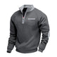 Men's Fleece-lined Heavy-duty Warm Zip-up Stand Collar Patchwork Stylish Casual Long-sleeve Sweatshirt EX-STOCK Canada 