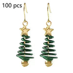 Pendientes de Navidad Tree Estrella Pendientes de bricolaje