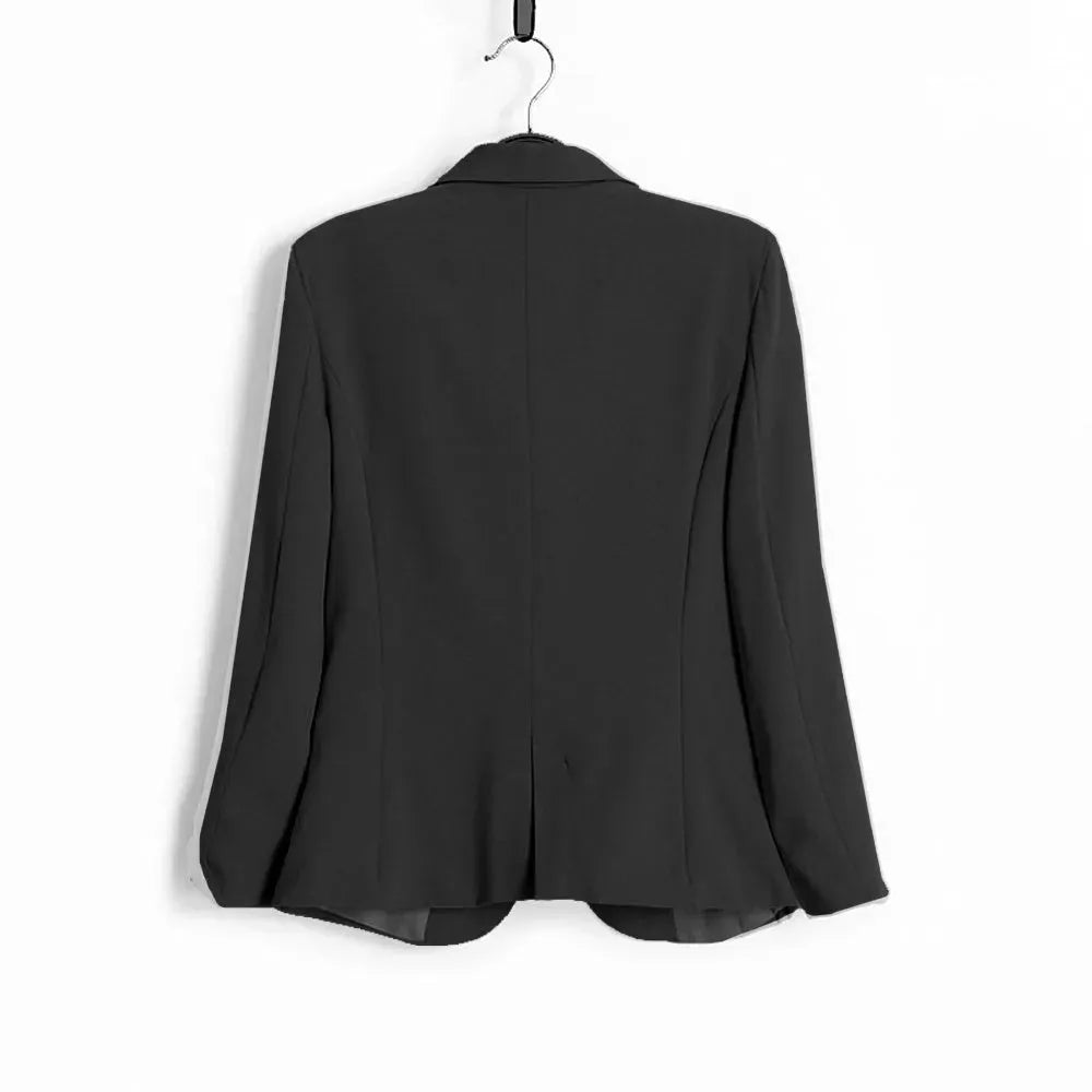 Office Ladies Black Formal Blazer Women Work Suit - EX-STOCK CANADA