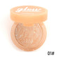 Compact powder with 'glow' branding on a white background