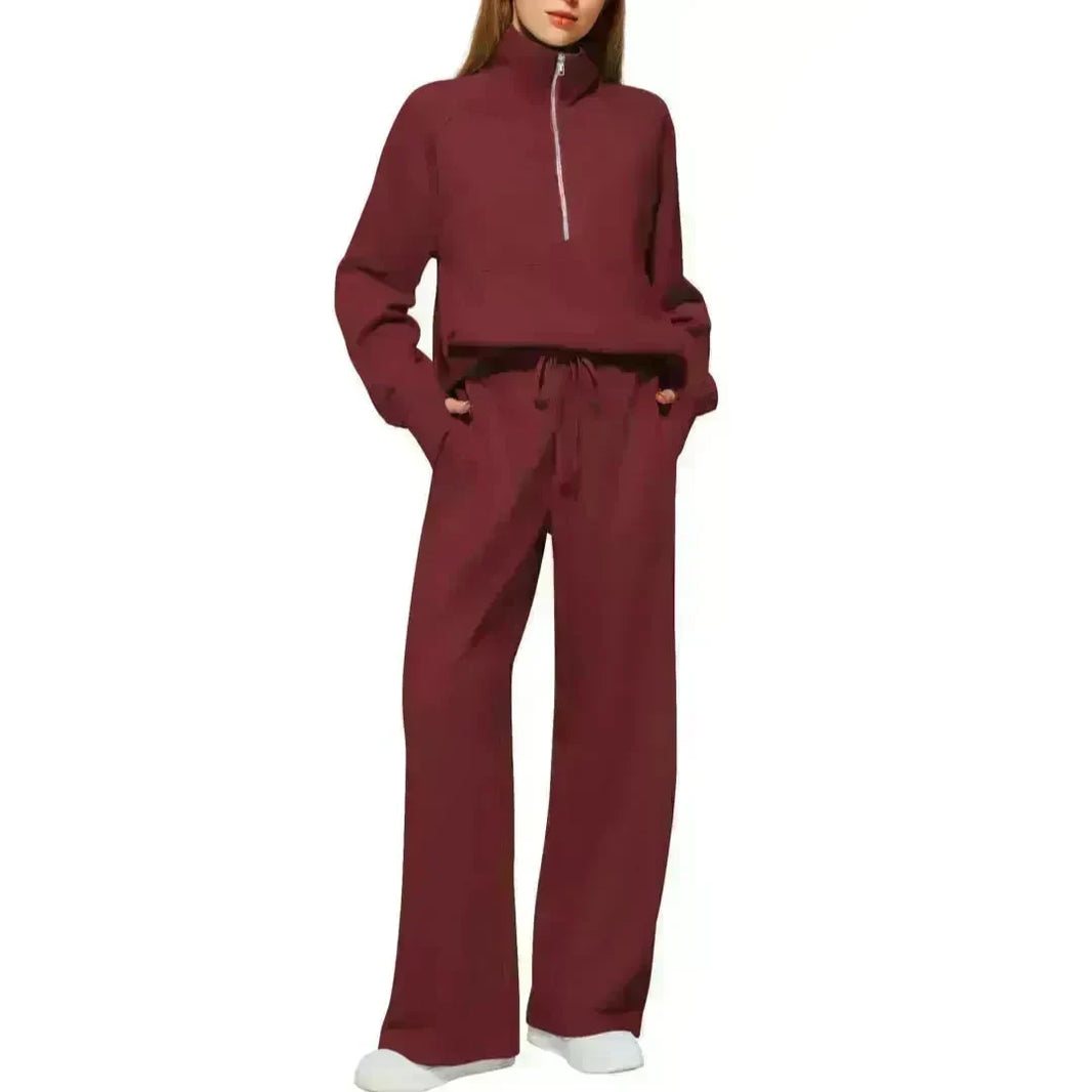 Plain Women  Matching Casual Winter Tracksuit set joggers and hoodie set for women - EX-STOCK CANADA