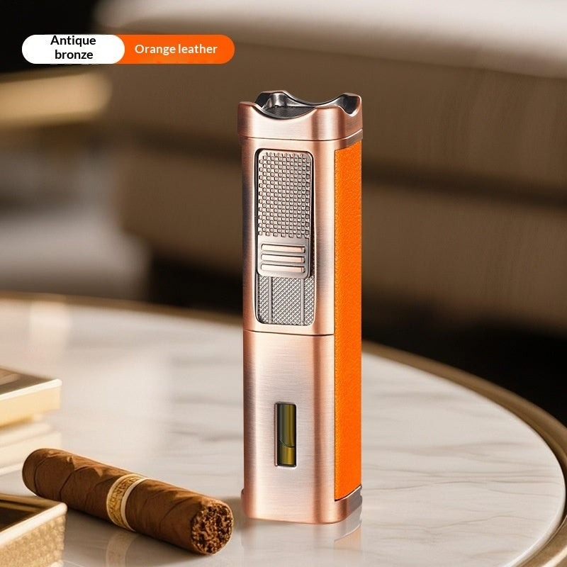 4-in-1 Multifunctional Cigar Torch Lighter with Built-In Punch, Ashtray & Needle | 2