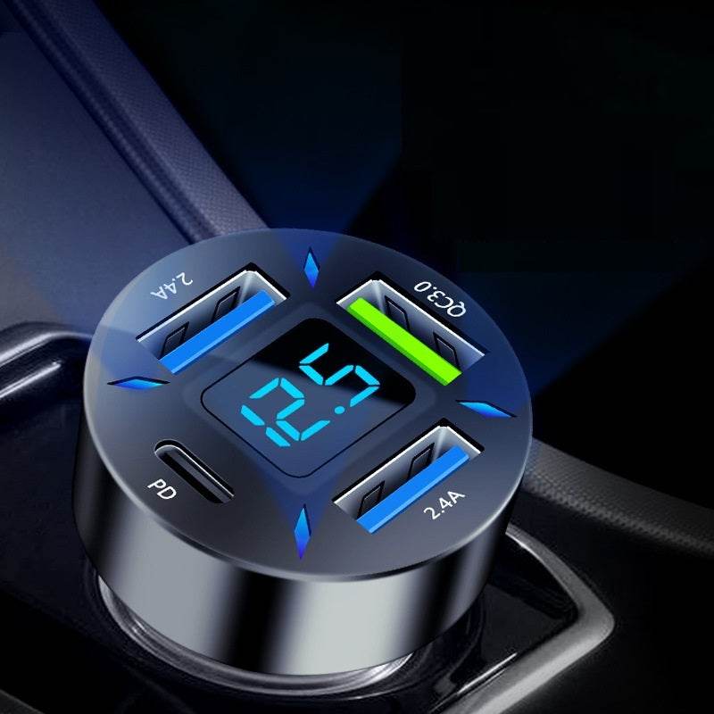 Four-port Car Charger 4USB Car Charger EX-STOCK Canada 