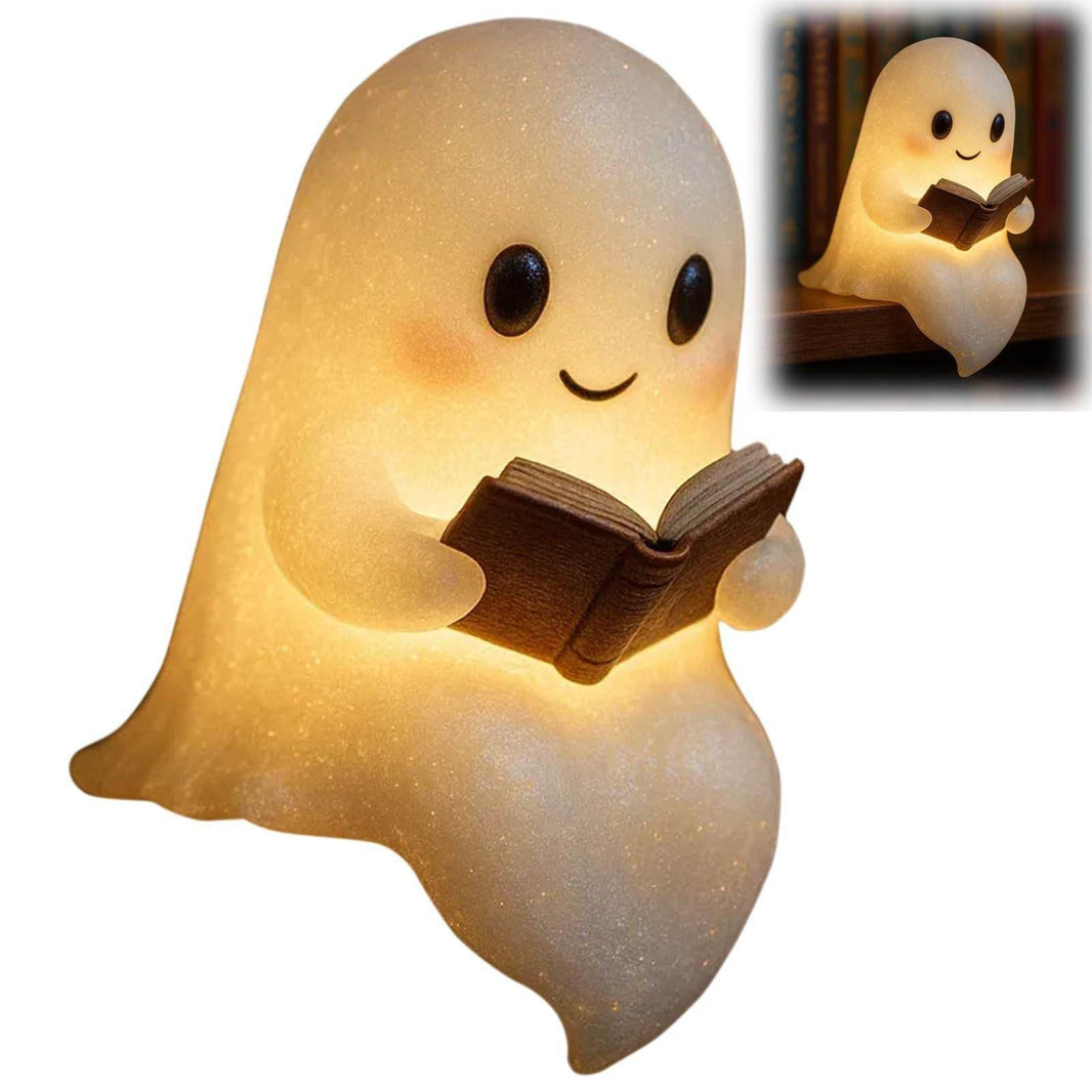 Cute LED Ghost Night Light Children's Nightlight Gift Bedside Sleep Lamp Halloween Decorations Lovely Ghost Lamp Warm Light EX-STOCK