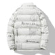 Men's Winter Fashion Printed Zip button Thick Rain Puffer Jacket - EX-STOCK CANADA