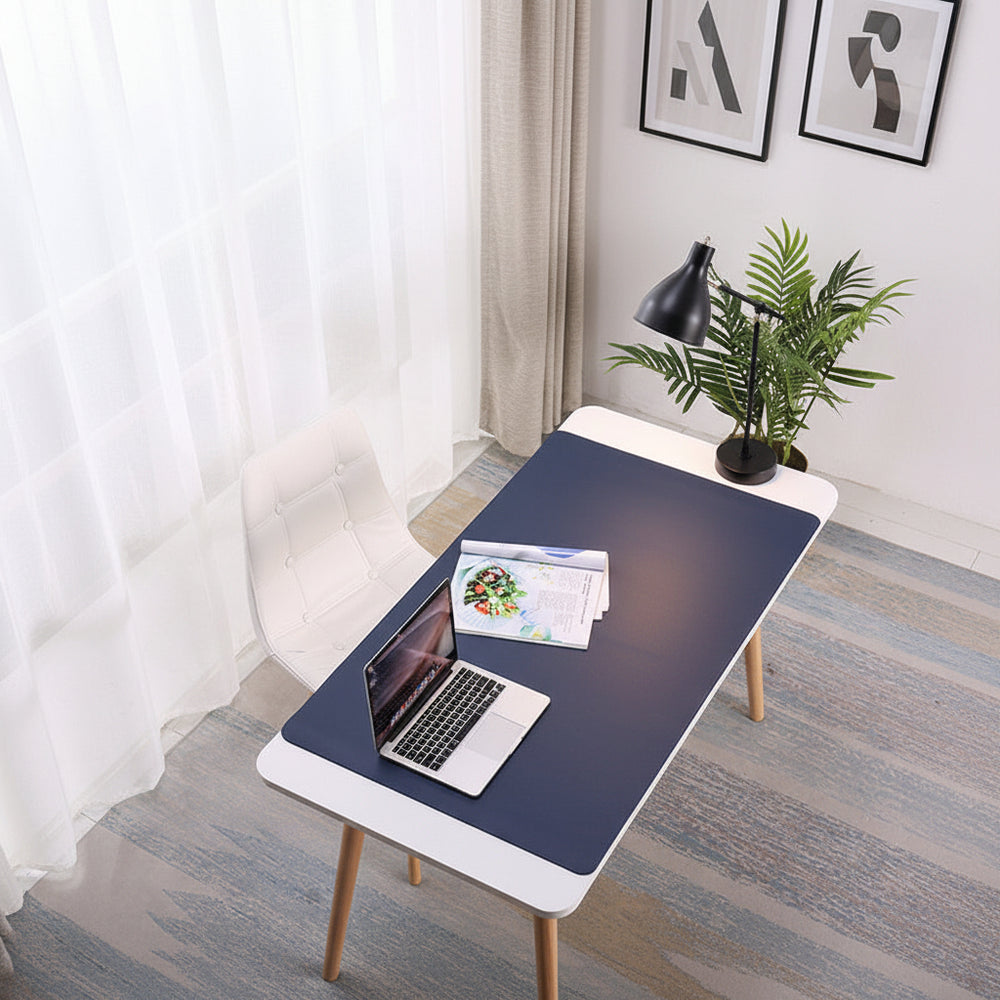 Oversized Desk Pad & Mouse Pad – Dual-Colour PU Leather, Multiple Sizes & Colours