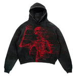 Fashion de moda para hombres y mujeres Punk Design Fleece Hoodie Woodie Top