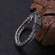 925 Sterling Silver Jewelry Men's Braided Rattan Bracelet EX-STOCK Canada 