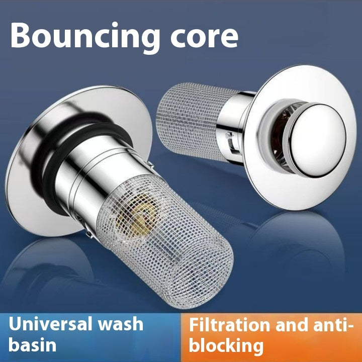 Copper Mesh Sink Drain Filter & Deodorant Cap — Washbasin Strainer (6 Styles)