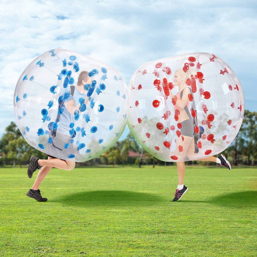 Inflatable Bumper Balls 2-Pack, 5FT 1.5M Body Sumo Zorb Balls For Teen & Adult, 0.8mm Thick PVC Human Hamster Bubble Balls For Outdoor Team Gaming Play, Bumper Bopper Toys For Garden, Yard, Park EX-STOCK