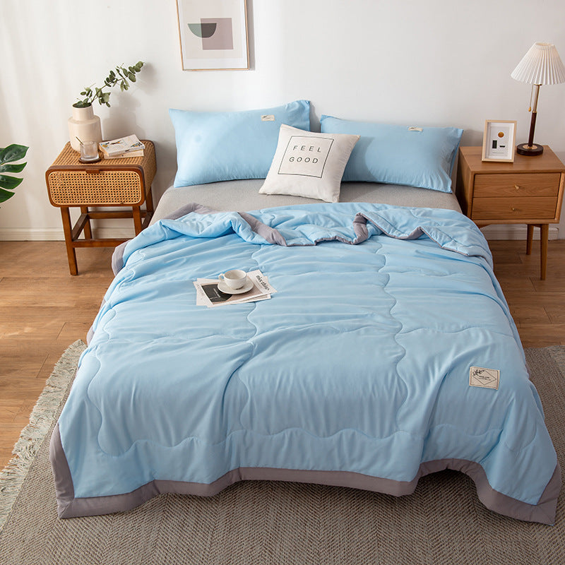 Pure Color Washed Cotton Summer Air Conditioning Duvet EX-STOCK Canada 