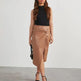 Women's Split Mid-length Hot Girl Hip Leather Wrap Skirt - EX-STOCK CANADA