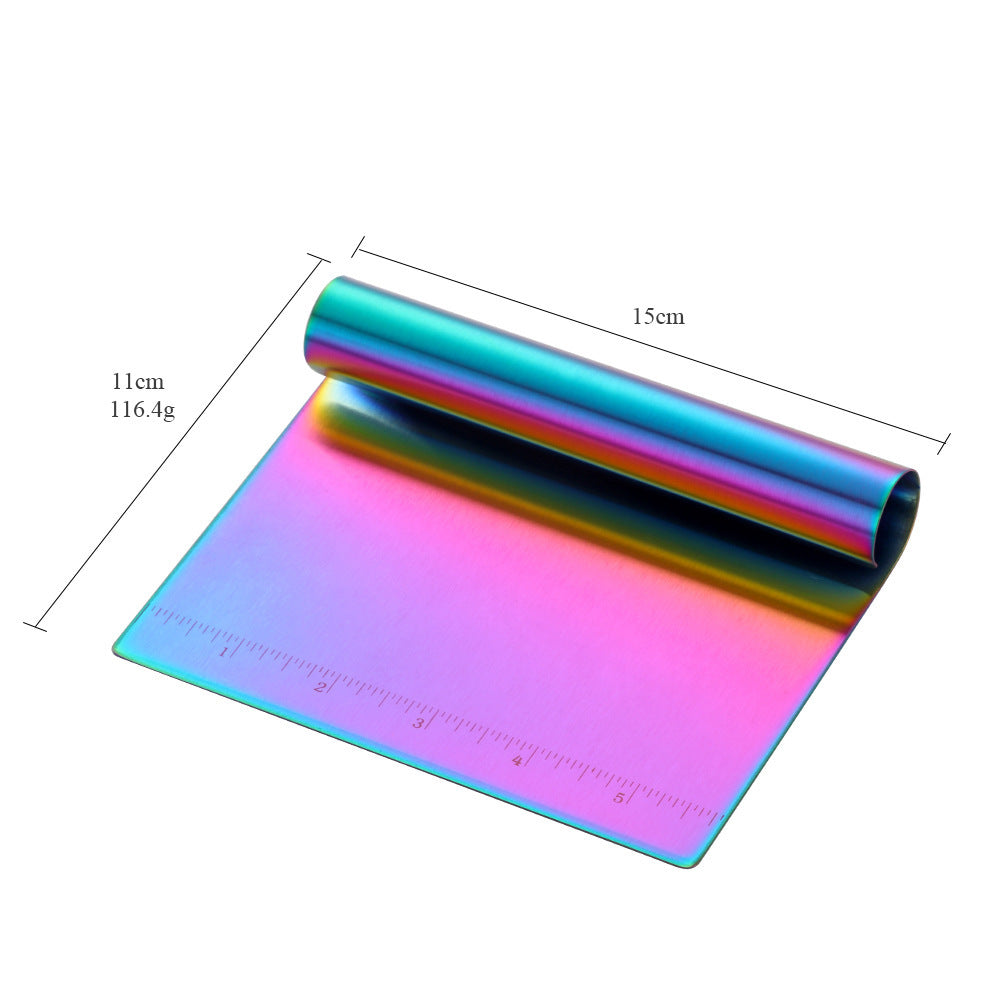 Stainless Steel Scraping Panel With Scale Baking Tool Dough Cutting Board Scraping Powder Board Tagliolini Cutter EX-STOCK Canada 