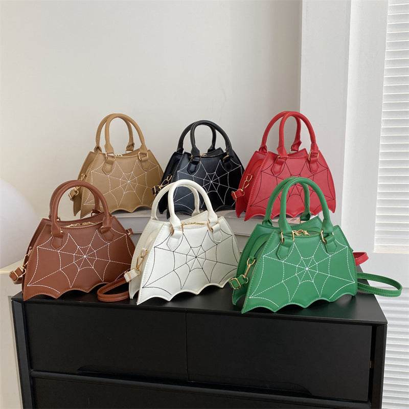 Halloween Spider Web Saddle Bags Fashion Personality Crossbody Shoulder Bag With Handle Women's Handbags - EX-STOCK Canada